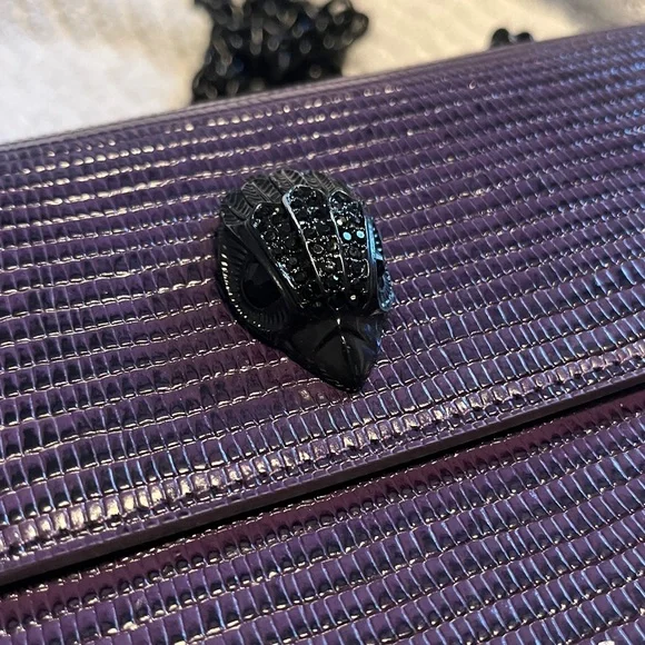 Kurt Geiger London | Small Shoreditch Embossed Leather Convertible Crossbody Bag - Picture 5 of 12